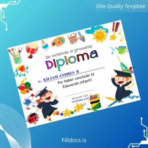 Fillable Spain Diploma in Early Childhood Education Template Template Preview - FillDocs