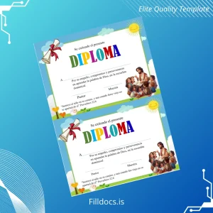 Fillable Spain Diploma in Religious Studies Template Template Preview - FillDocs
