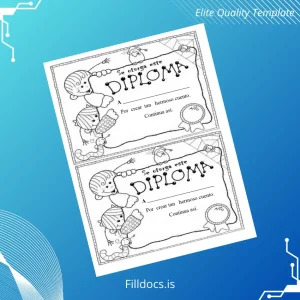 Fillable Spain Diploma of Story Template Template Preview - FillDocs