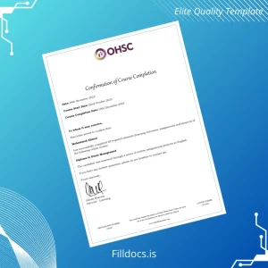 Fillable UK Oxford Home Study Centre Diploma in Event Management Template Template Preview - FillDocs