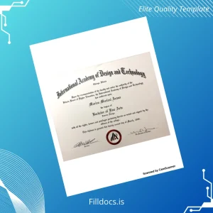 Fillable USA International Academy of Design and Technology Bachelor of Fine Arts in Interior Design Template Template Preview - FillDocs