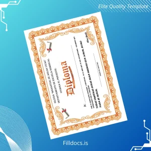 Fillable USA Manantial de Aguas Vivas Diploma Template Template Preview - FillDocs