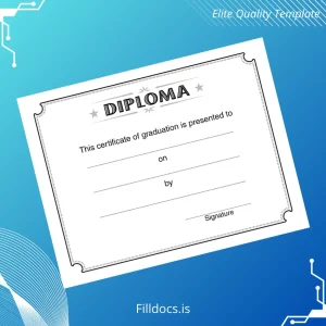 Fillable USA STI Diploma Template Guide High School Diploma Template Preview - FillDocs