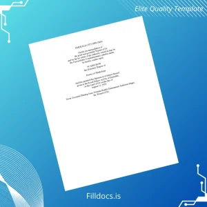 Fillable USA Universitatus Committeeatum e plurbis unum Doctor of Thinkology Diploma Template Preview - FillDocs