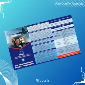 Fillable Zimbabwe Shipping and Forwarding Agents' Association FIATA Diploma in International Freight Forwarding Template Template Preview - FillDocs